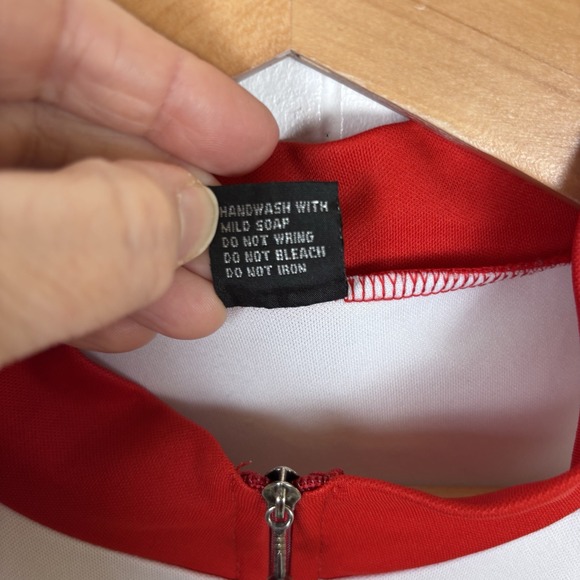 Cycling Race Shirt Size XXL Short Sleeve Specialized/ Discovery Red White - Picture 4 of 11